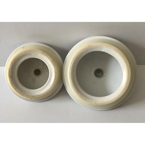 HOME BY TARGET COFFE AND SUGGAR BOWL W/LID CERAMIC WHITE AND ACCENTS FLORAL BLUE - Picture 10 of 10